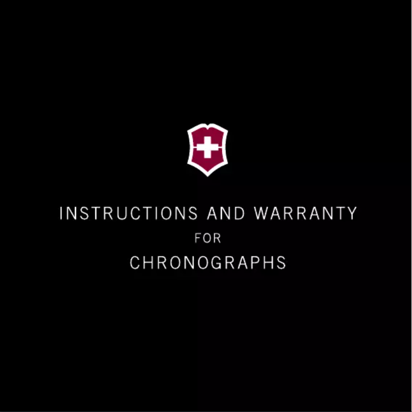 Page n°1 - Manuel utilisateur Victorinox Alpnach