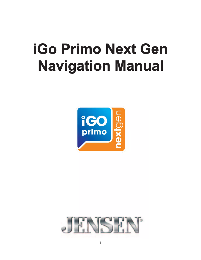 Page n°1 - Manuel utilisateur Jensen VX7528