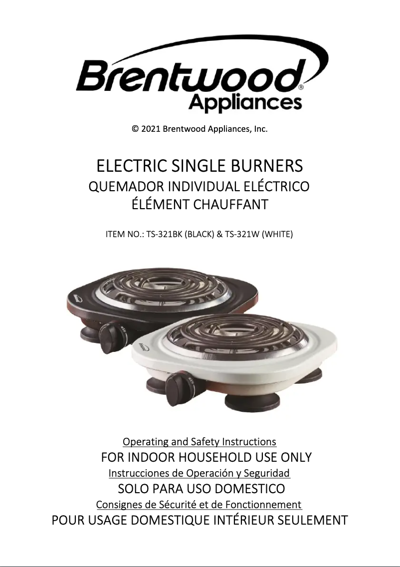 Image de la première page du manuel de l'appareil TS-321BK