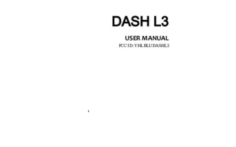 Image de la première page du manuel de l'appareil Dash L3 8GB
