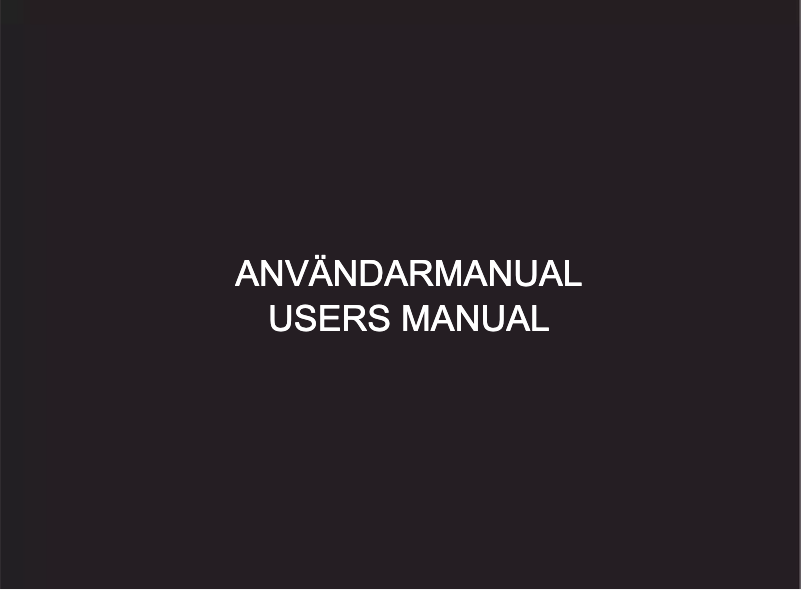 Página 1 del manual Manual de usuario Supra NERO