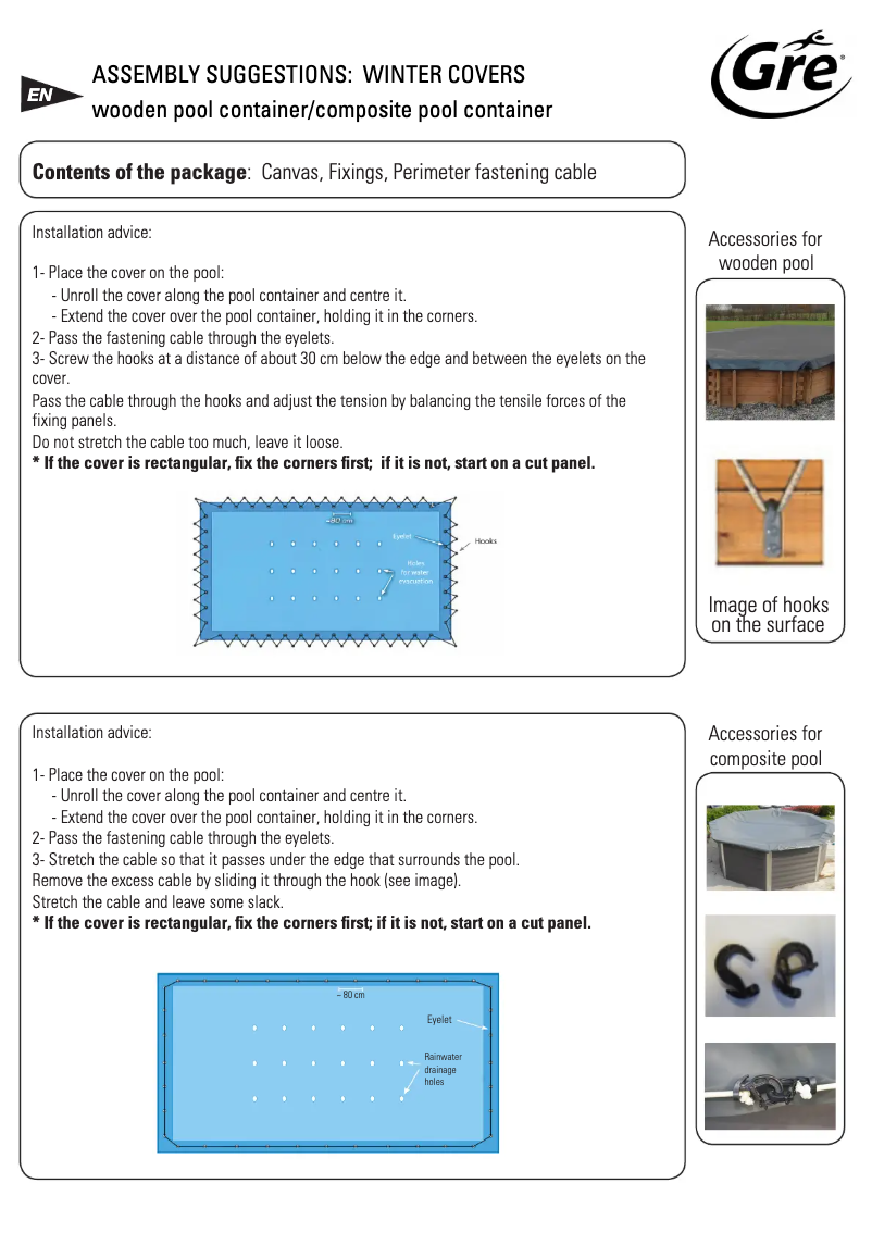 Page n°1 - Manuel utilisateur Gre CIKPBOC535