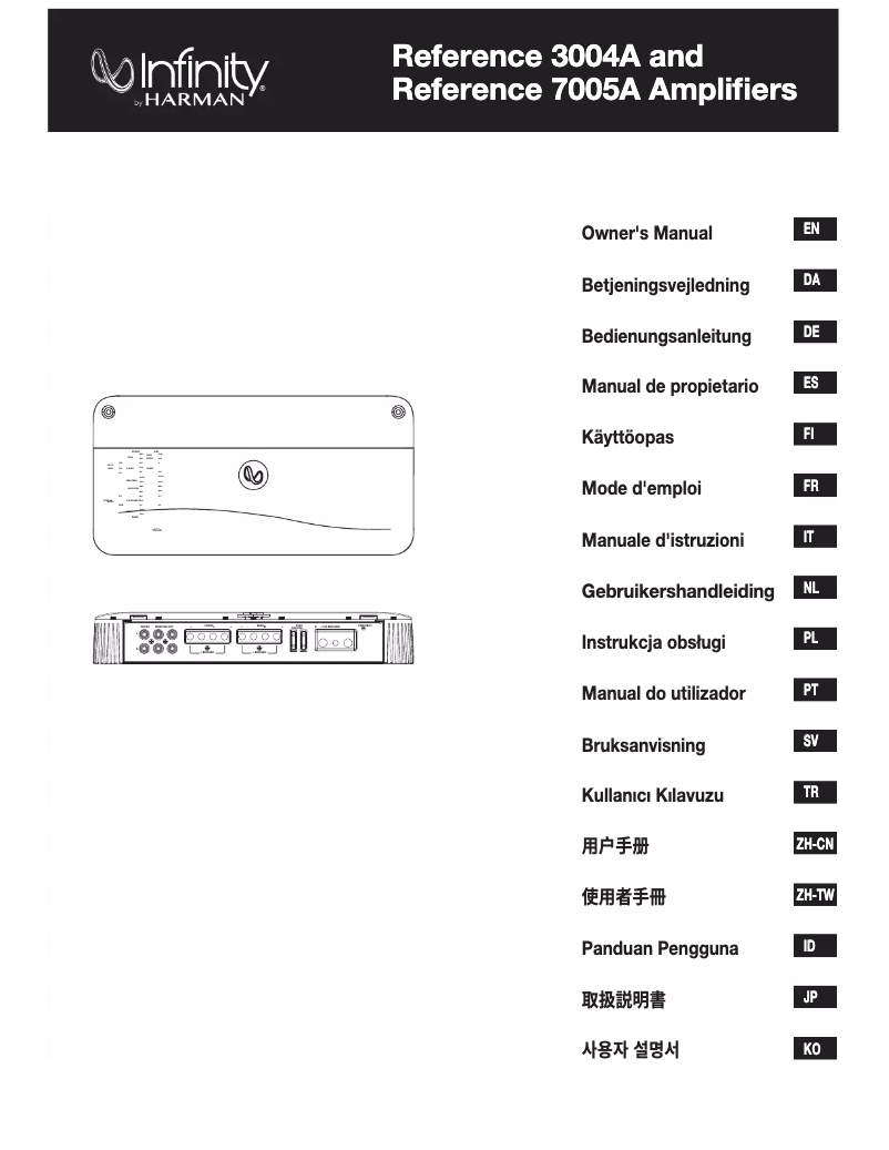 Image de la première page du manuel de l'appareil Reference 7005A