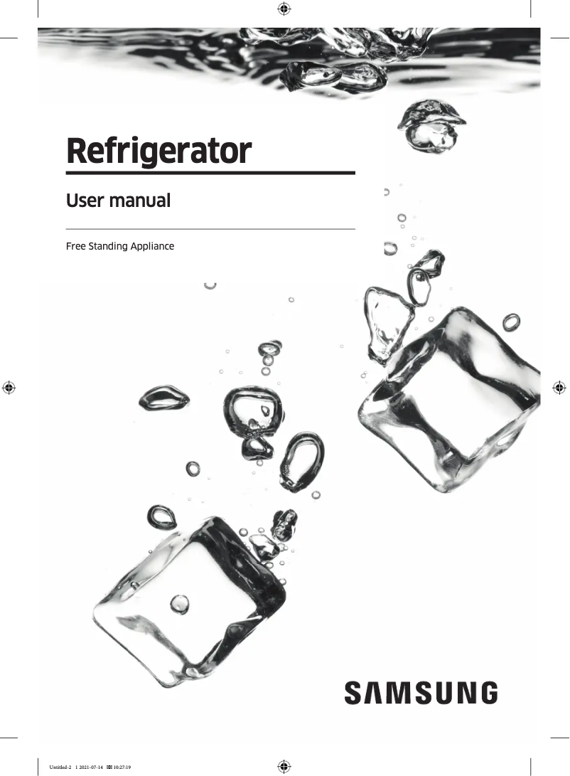 Image de la première page du manuel de l'appareil RF22A4111SG