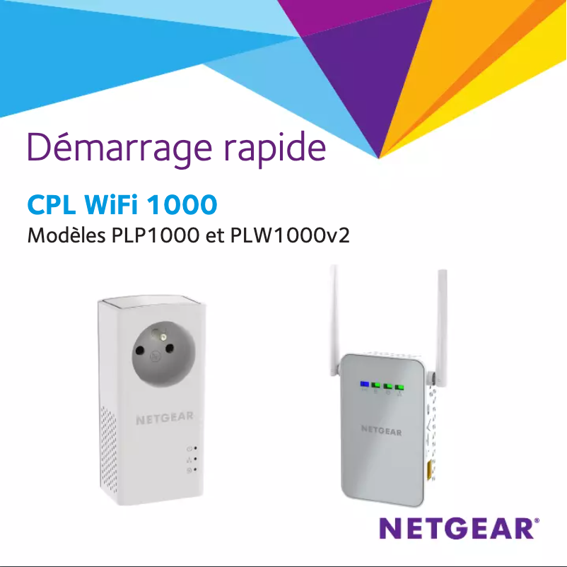 Page n°1 - Guide d'installation Netgear PLPW1000