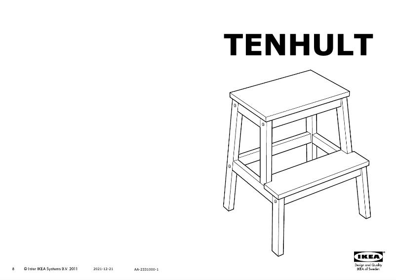 Image de la première page du manuel de l'appareil TENHULT 404.480.36