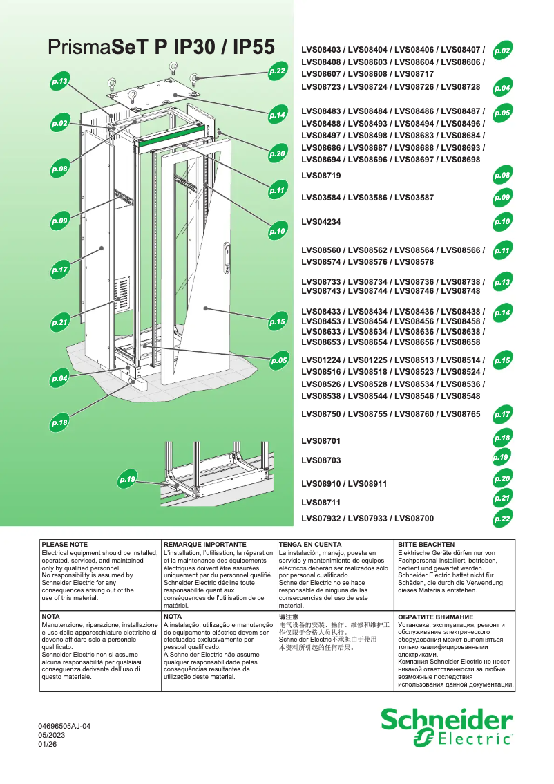 Image de la première page du manuel de l'appareil VW3G22102