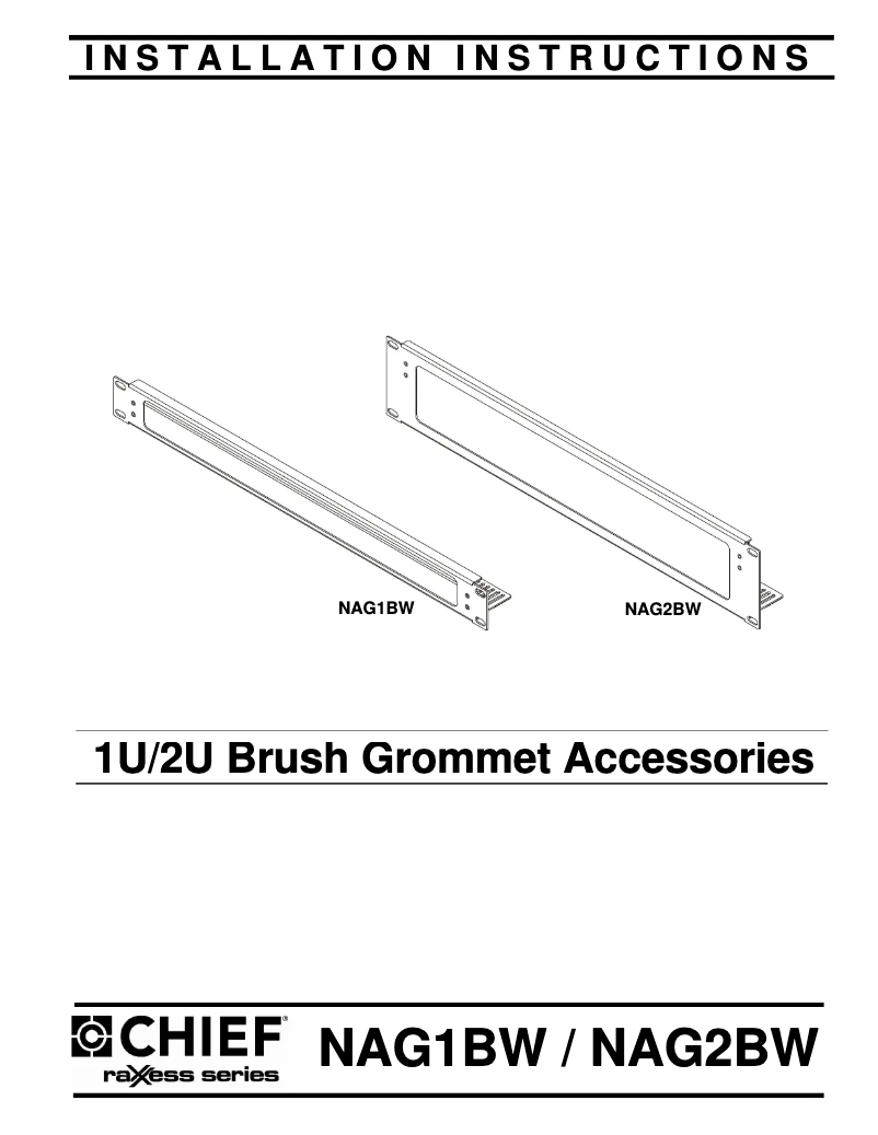 Page 1 de la notice Manuel utilisateur Chief NAG1BW