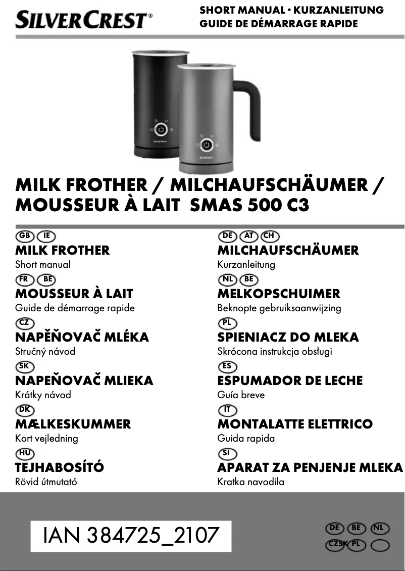 Page n°1 - Manuel utilisateur SilverCrest SMAS 500 C3