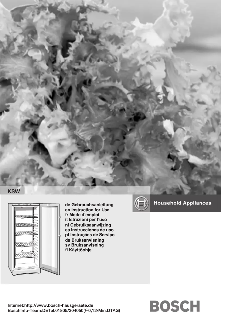 Page n°1 - Manuel utilisateur Bosch KSW20S00