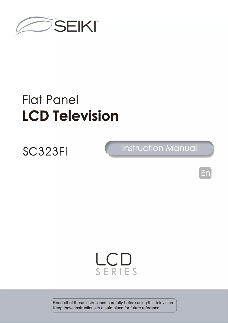 Image de la première page du manuel de l'appareil SC232FI