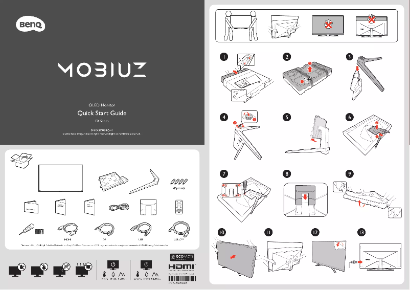 Image de la première page du manuel de l'appareil Mobiuz EX480UZ