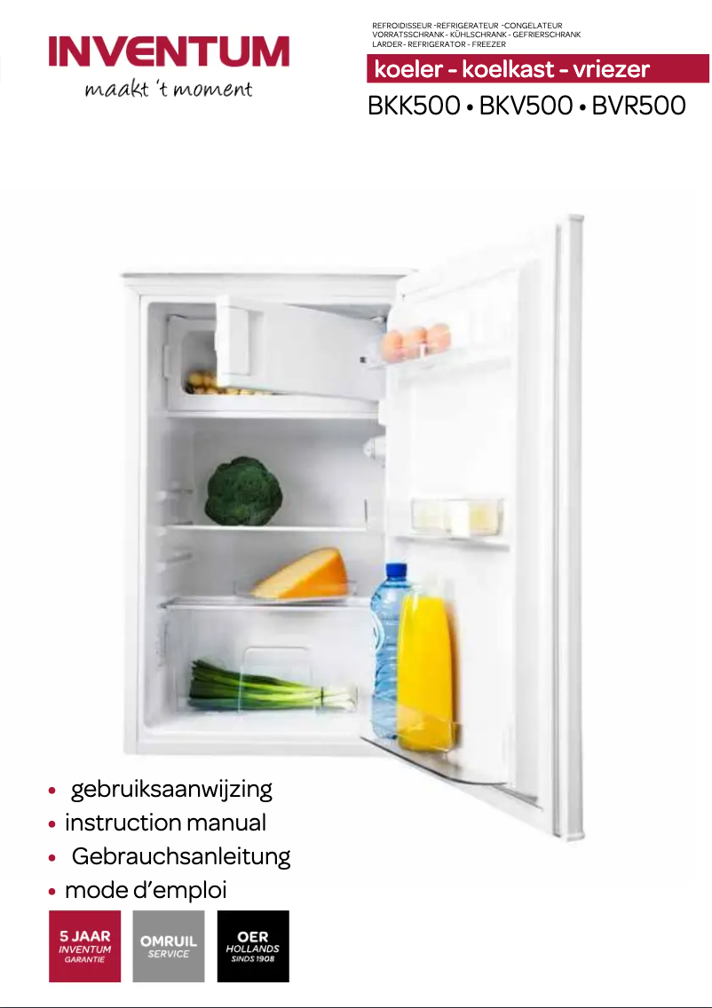 Page n°1 - Manuel utilisateur Inventum IVK85WIT