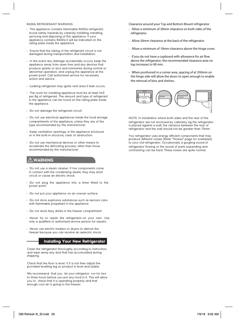 Page 1 de la notice Guide d'installation Electrolux EME3700H-A