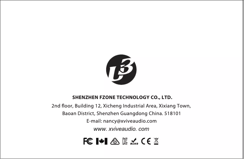 Page n°1 - Manuel utilisateur Xvive U3