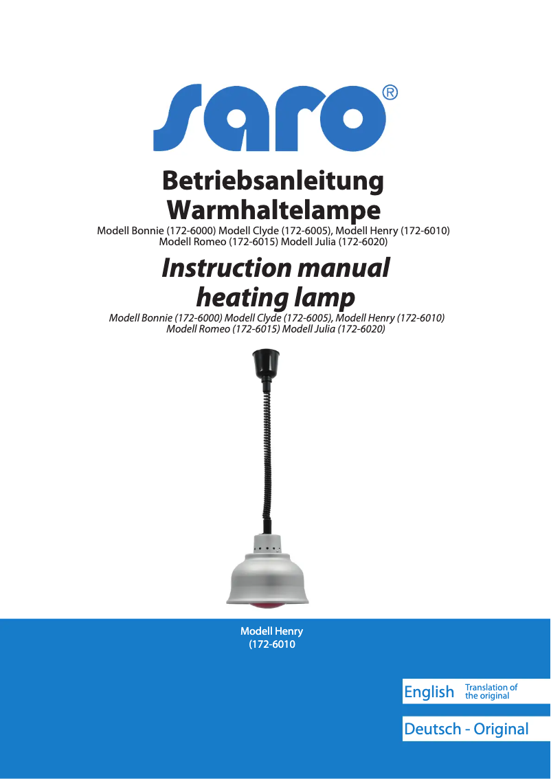 Página 1 del manual Manual de usuario Saro Romeo