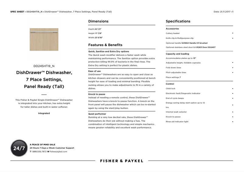 Image de la première page du manuel de l'appareil DD24SHTI9_N