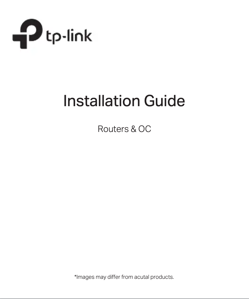 Page 1 de la notice Guide d'installation TP-Link TL-ER6120