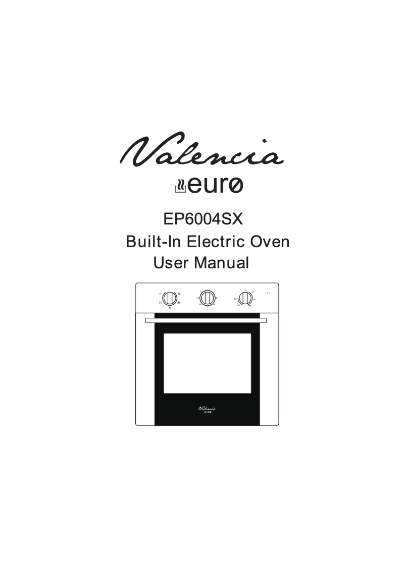 Page 1 de la notice Manuel utilisateur Euro Appliances EP6004SX