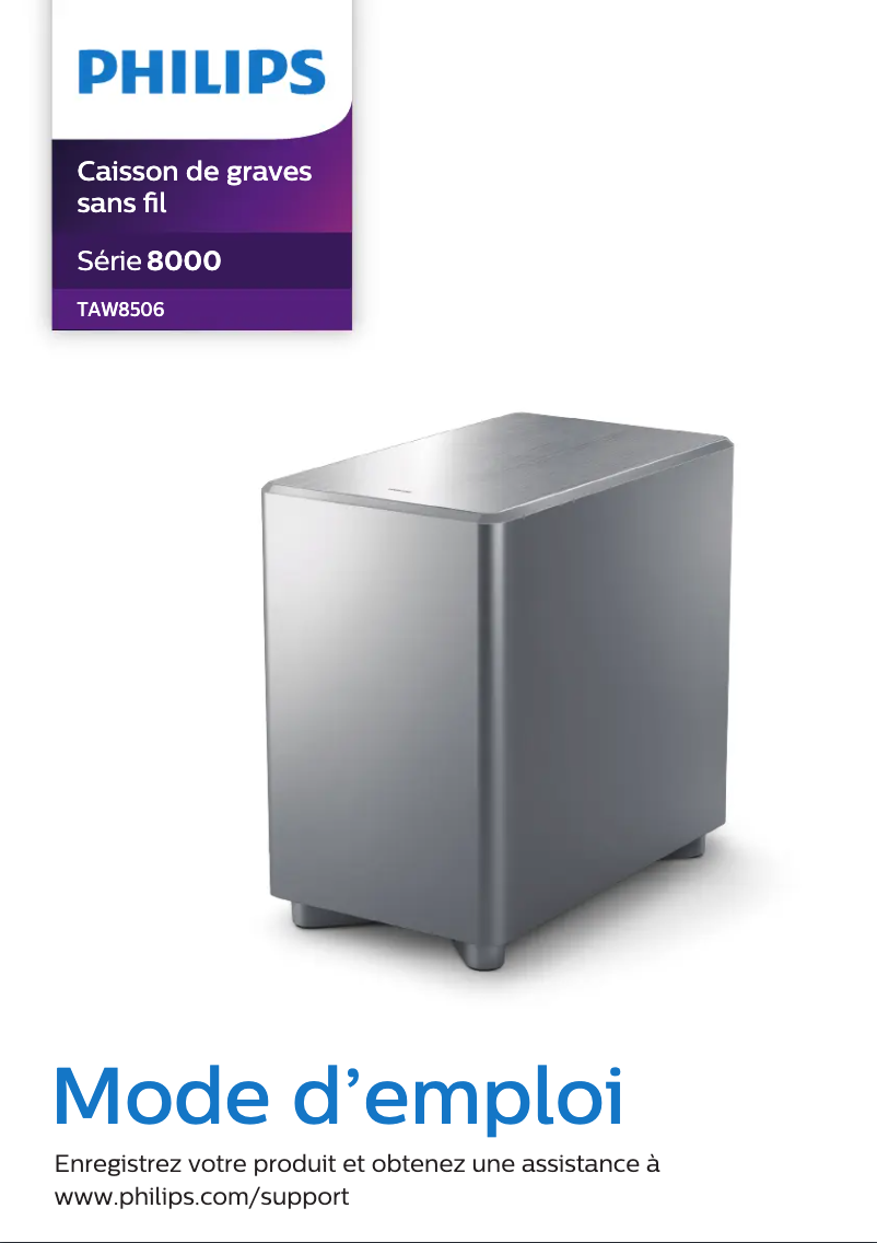 Page 1 de la notice Manuel utilisateur Philips TAW8506