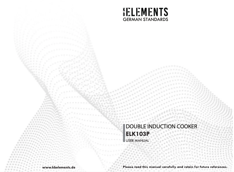 Page 1 de la notice Manuel utilisateur KB Elements ELK103P
