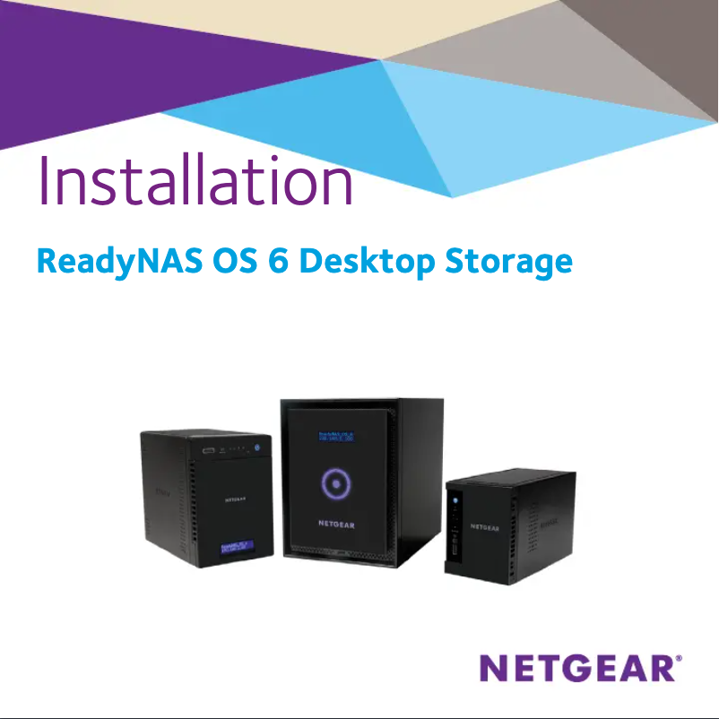 Page 1 de la notice Guide d'installation Netgear ReadyNas RN428