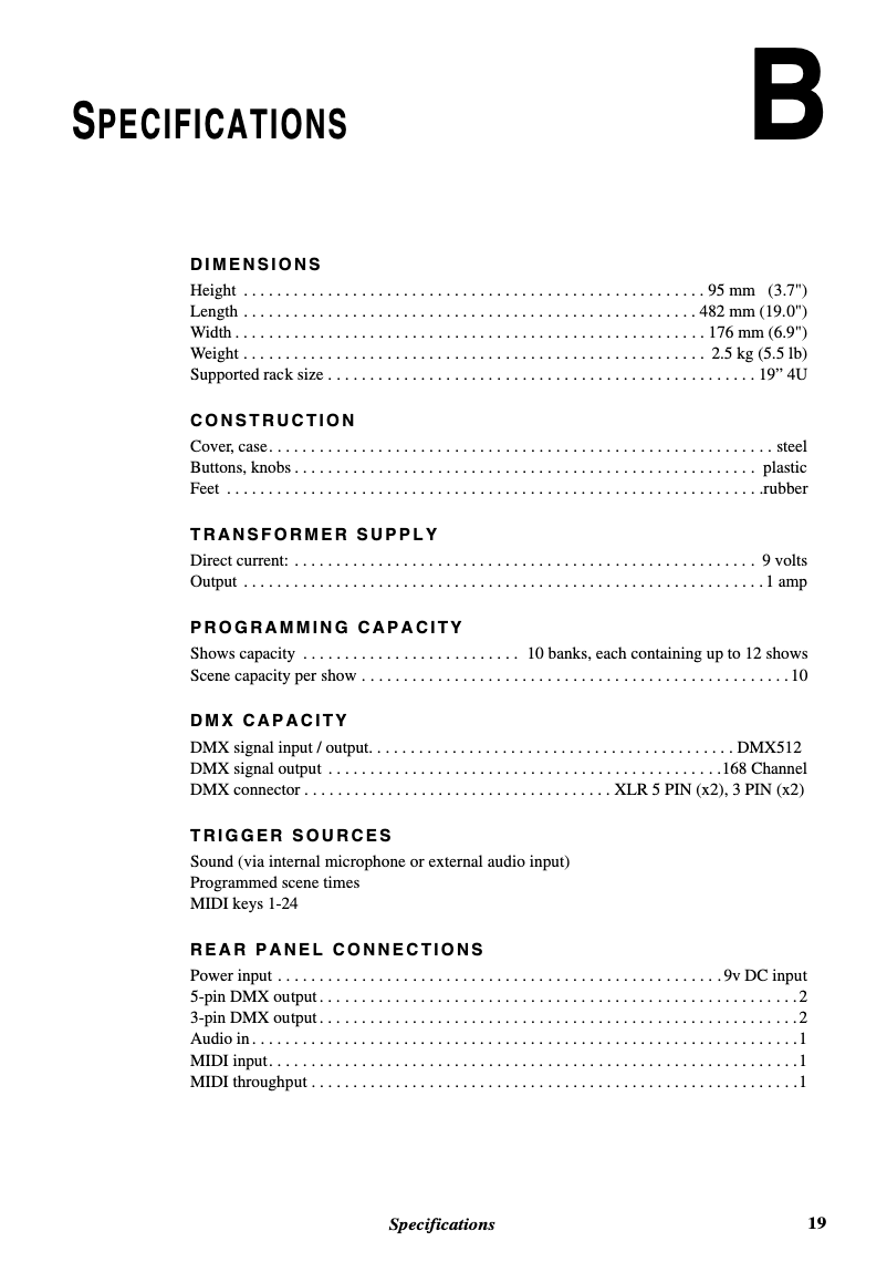 Page 1 of the manual Technical Sheet Martin Freekie