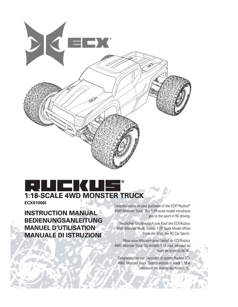Page n°1 - Manuel utilisateur ECX Ruckus ECX01000