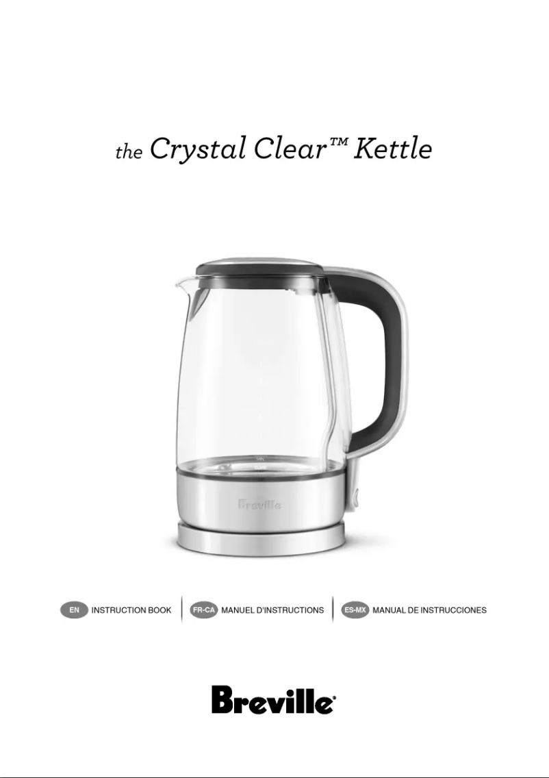 Image de la première page du manuel de l'appareil the Crystal Clear BKE595