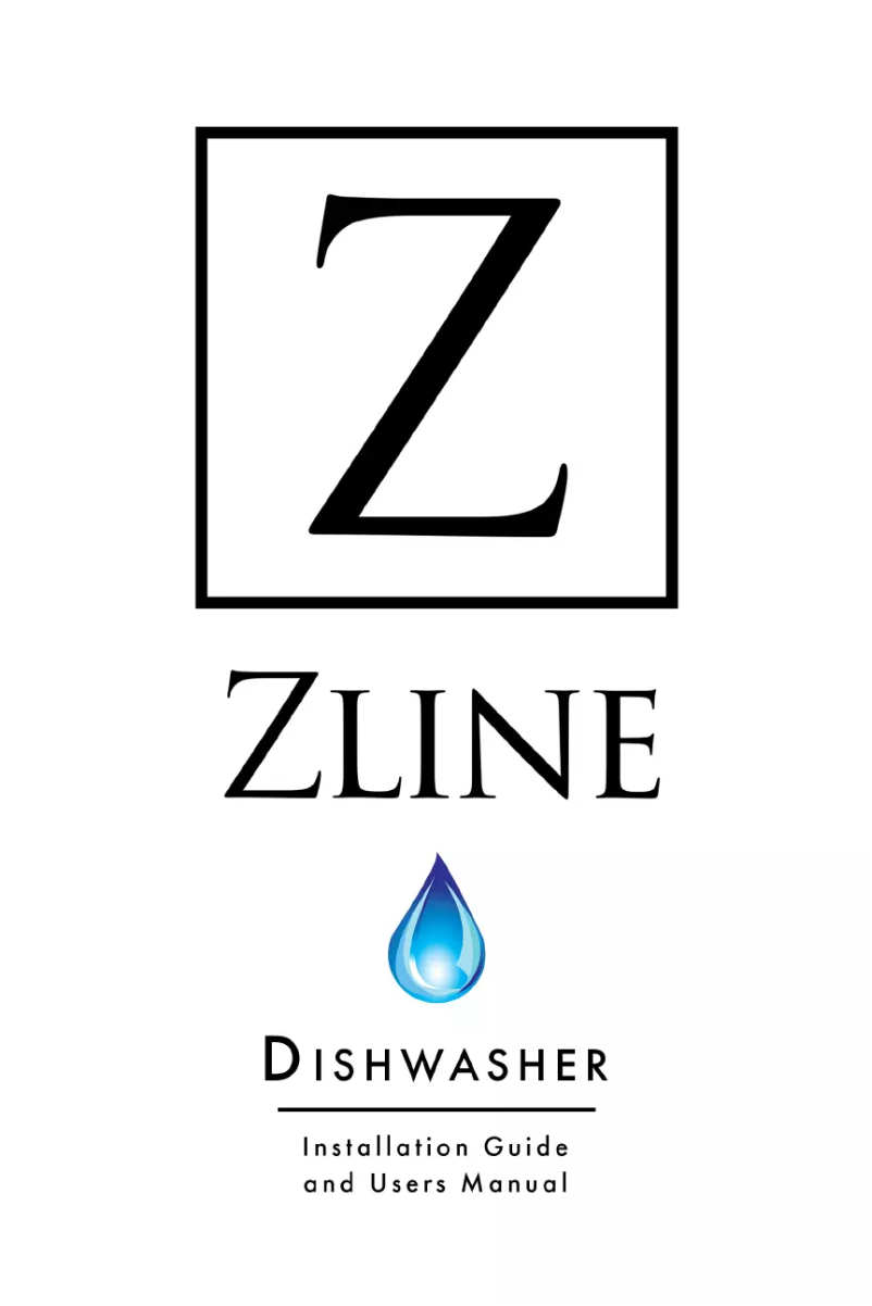 Page 1 de la notice Manuel utilisateur ZLine DW30418