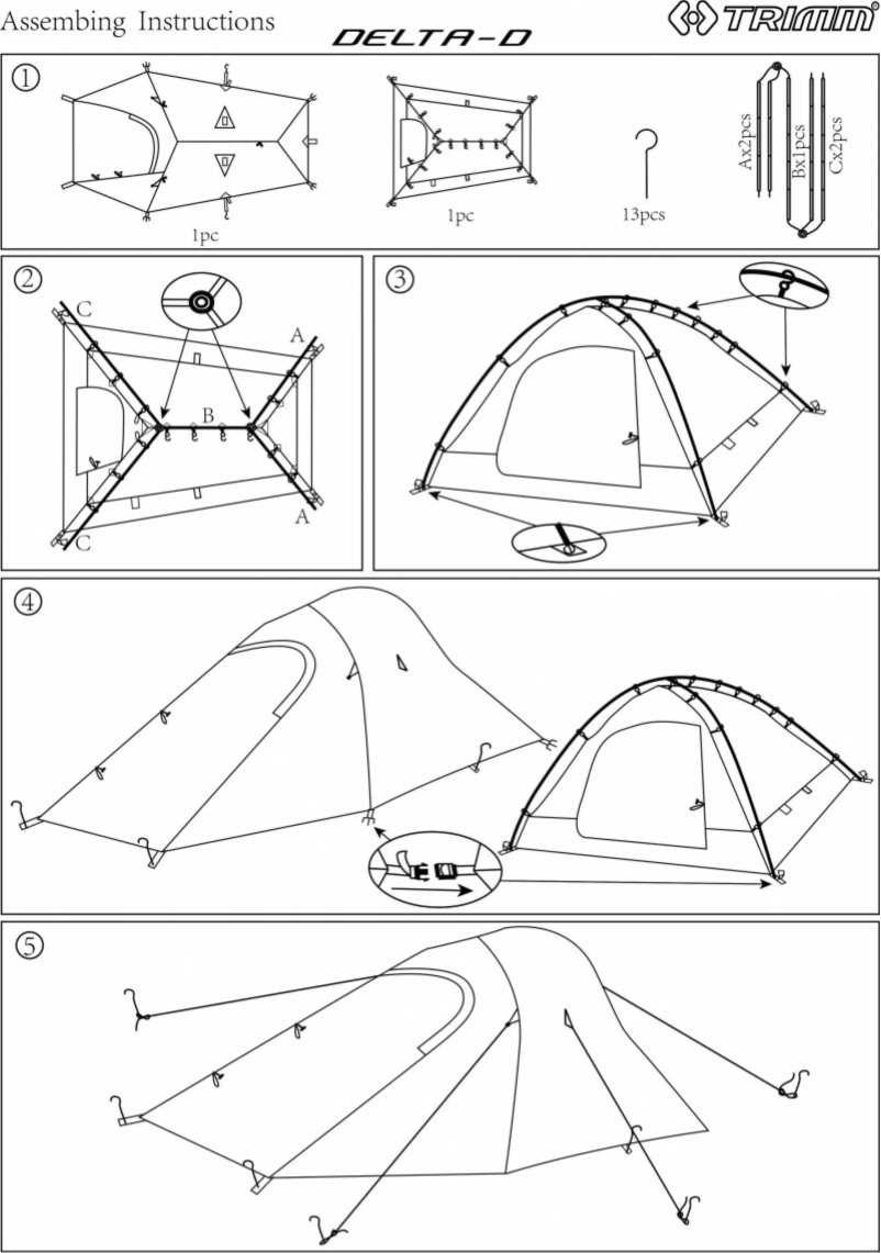 Page 1 de la notice Manuel utilisateur Trimm Delta - D