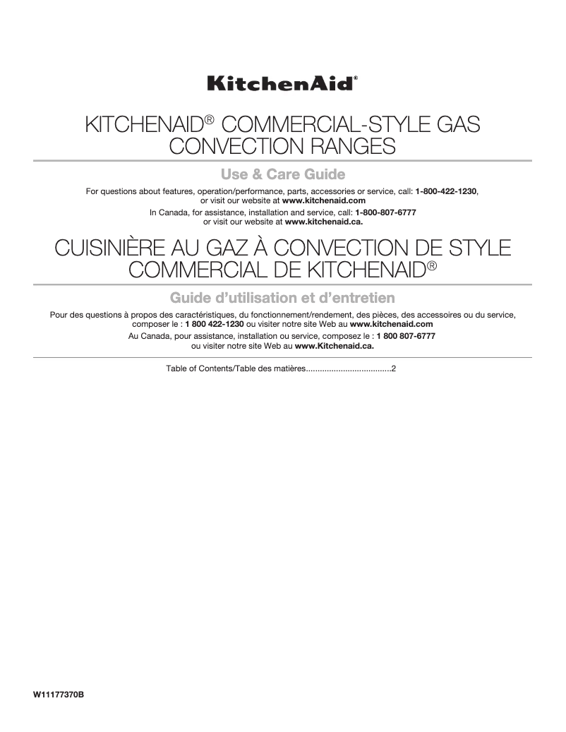 Image de la première page du manuel de l'appareil KFGC500JSS