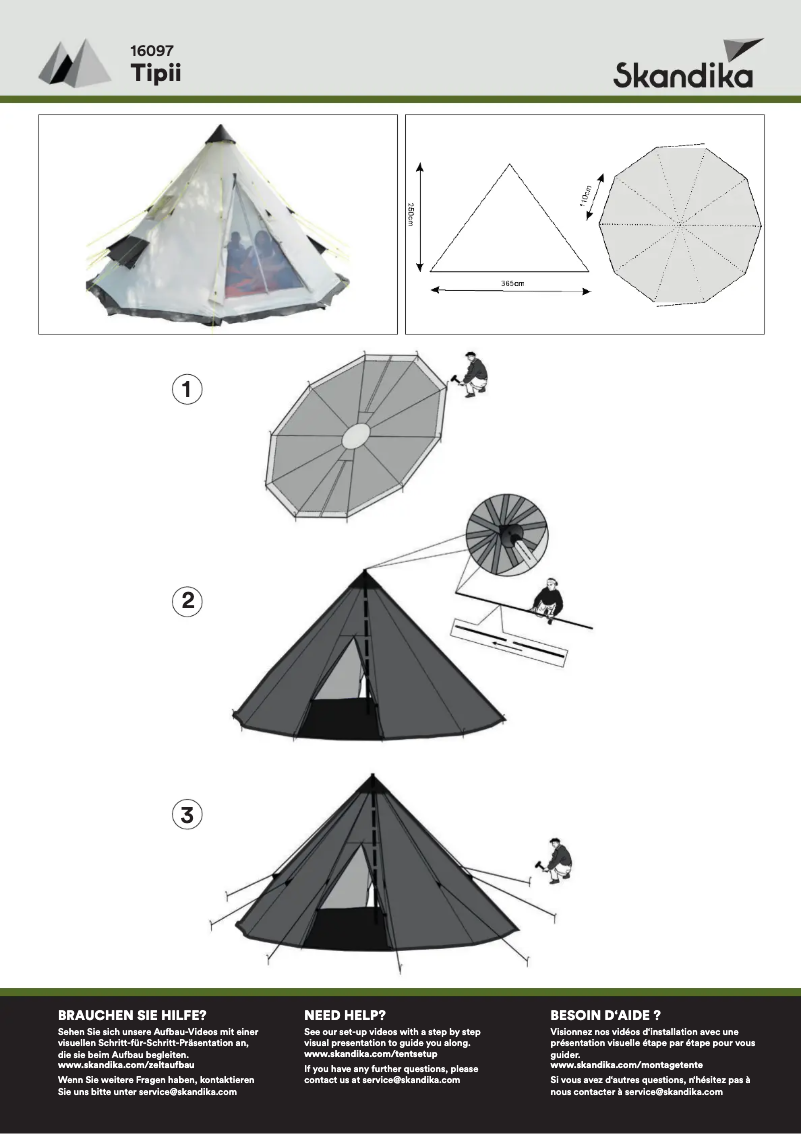 Page n°1 - Manuel utilisateur Skandika Tipii