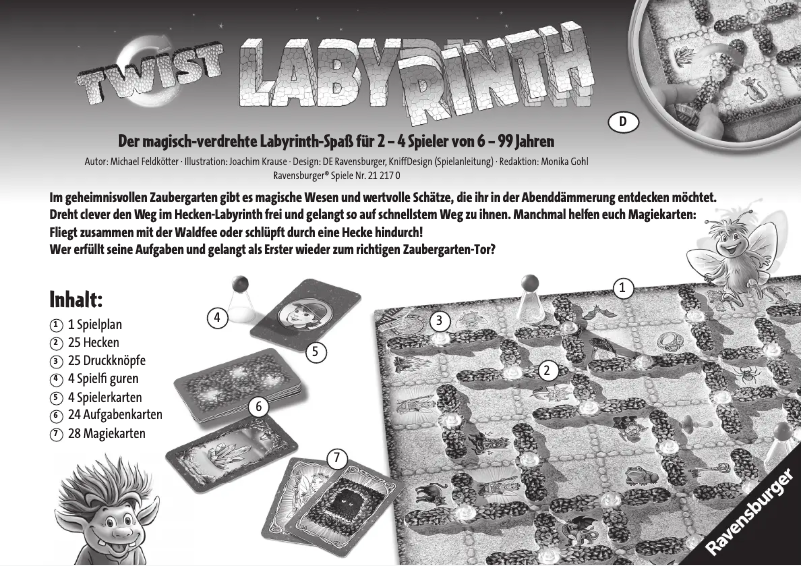 Page 1 de la notice Manuel utilisateur Ravensburger Labyrinth Twist