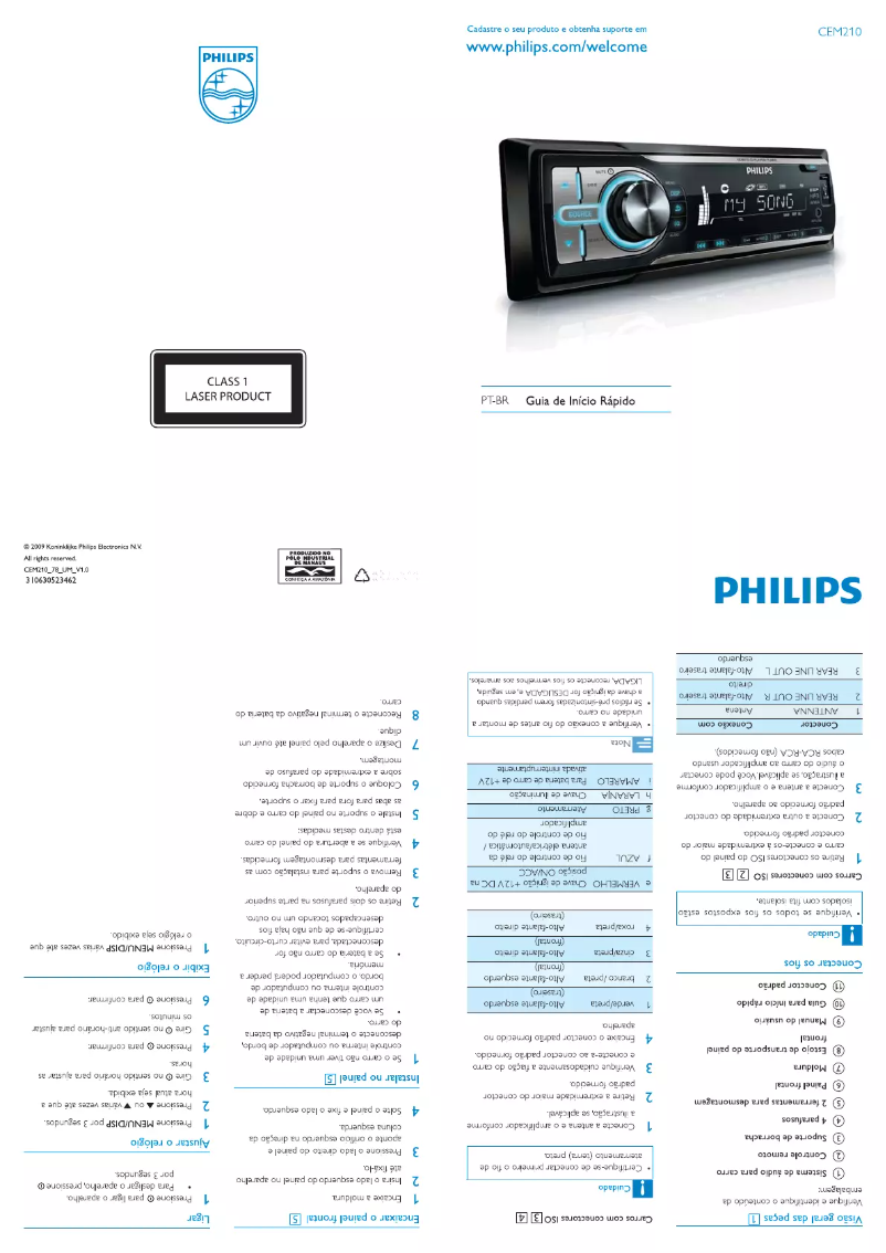Página 1 del manual Guía de inicio rápido Philips CEM210X