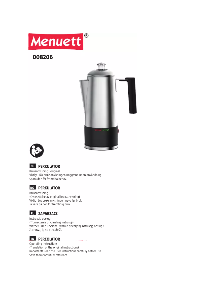 Imagen de la primera página del manual del dispositivo 008-206