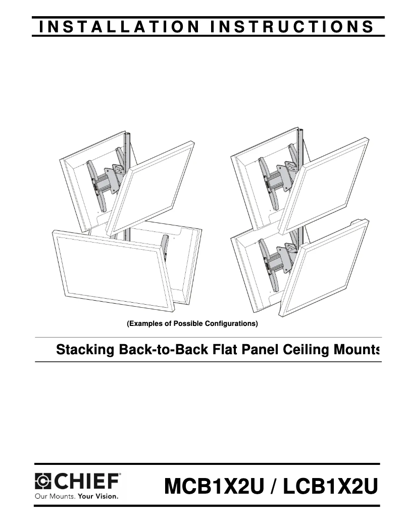 Page n°1 - Manuel utilisateur Chief MCB1X2U