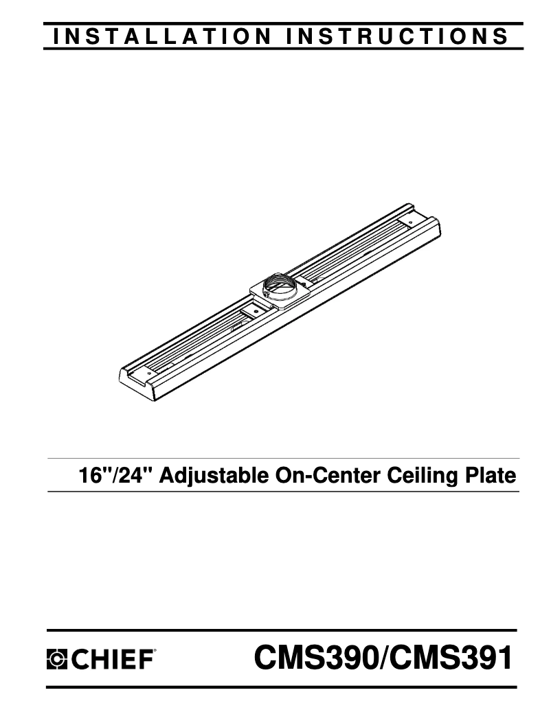 Page n°1 - Manuel utilisateur Chief CMS391