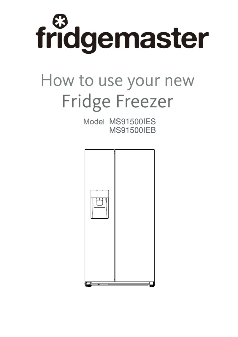 Page n°1 - Manuel utilisateur Fridgemaster MS83430ES