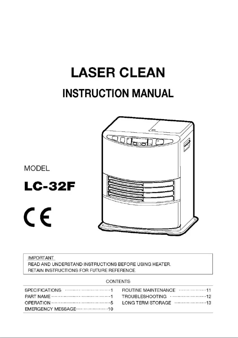 Page n°1 - Manuel utilisateur Toyotomi LC-32F