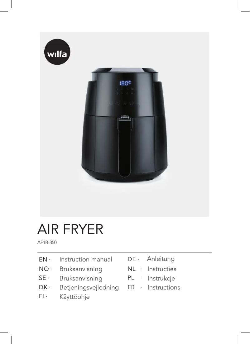 Page n°1 - Manuel utilisateur Wilfa AF1B-350