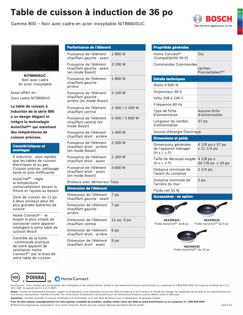 Image de la première page du manuel de l'appareil NIT8660SUC