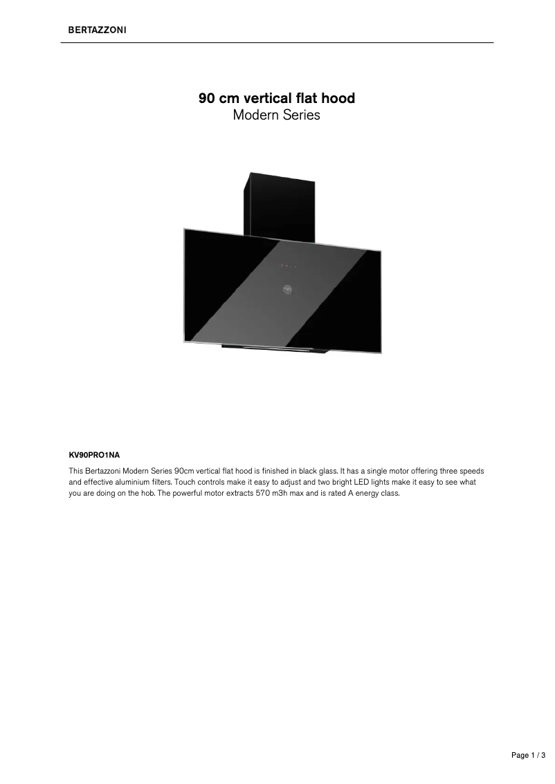 Image de la première page du manuel de l'appareil KV90PRO1NA