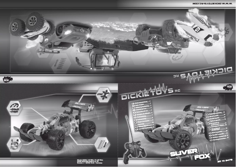 Page n°1 - Manuel utilisateur Dickie Silver Fox