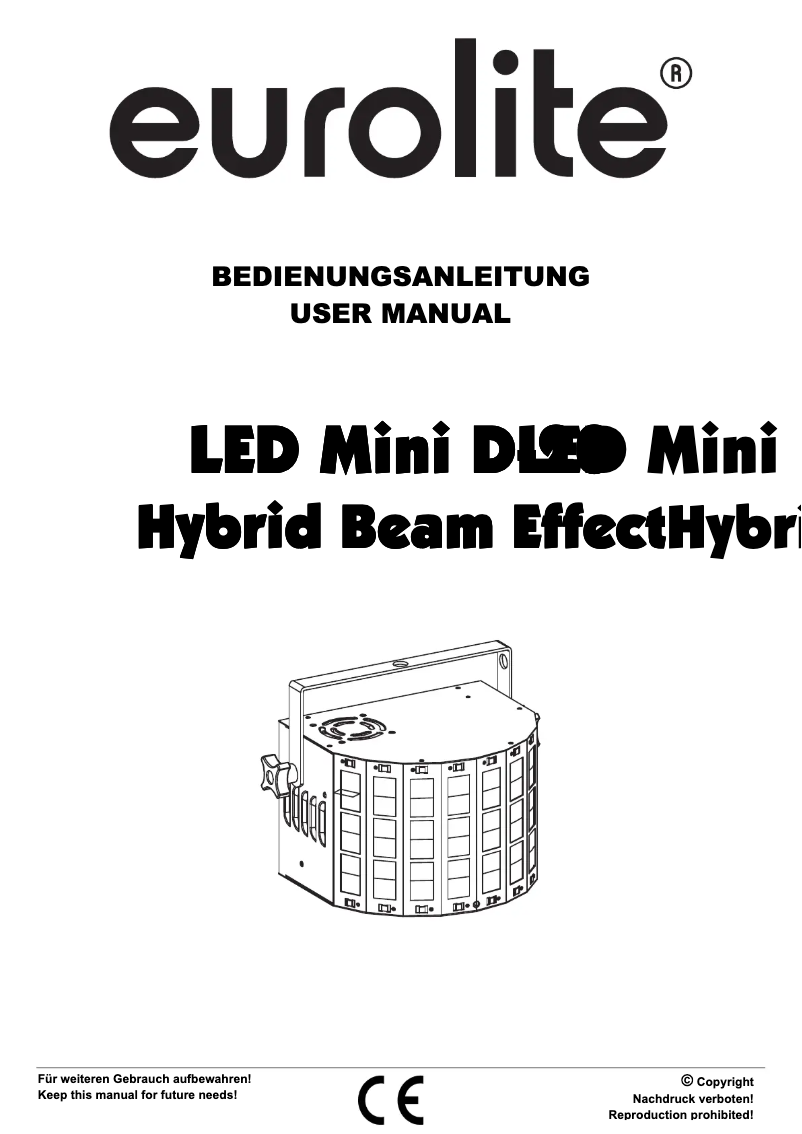 Image de la première page du manuel de l'appareil LED Mini D-20
