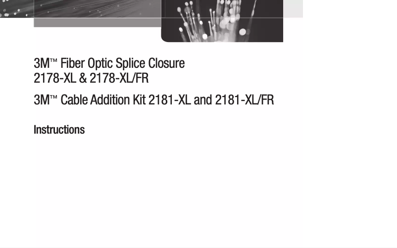 Page 1 de la notice Manuel utilisateur 3M 2178-XL