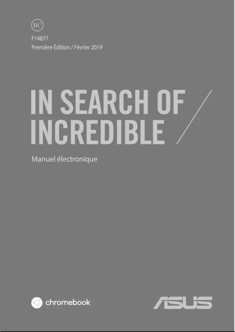 Image de la première page du manuel de l'appareil Chromebook Flip C434