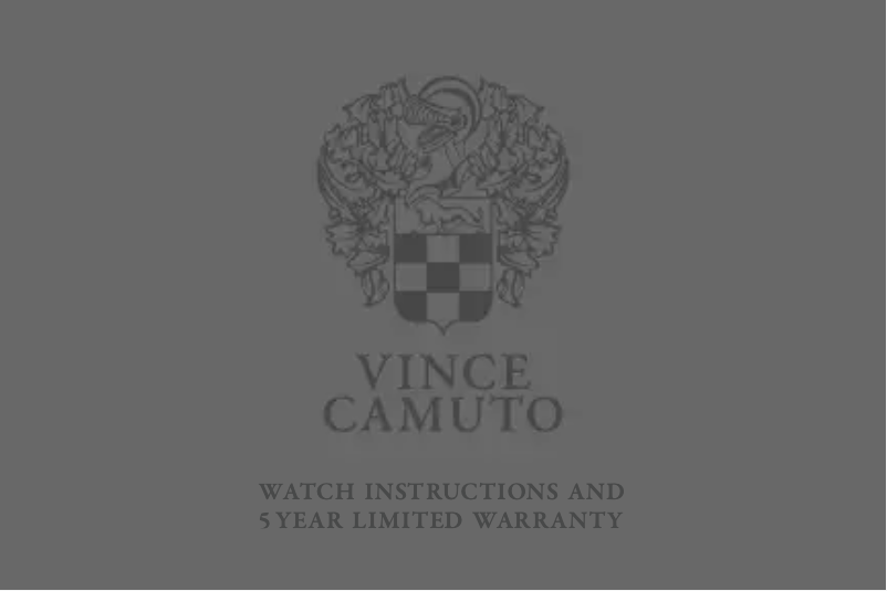 Page 1 de la notice Manuel utilisateur Vince Camuto VC.5329SVSV