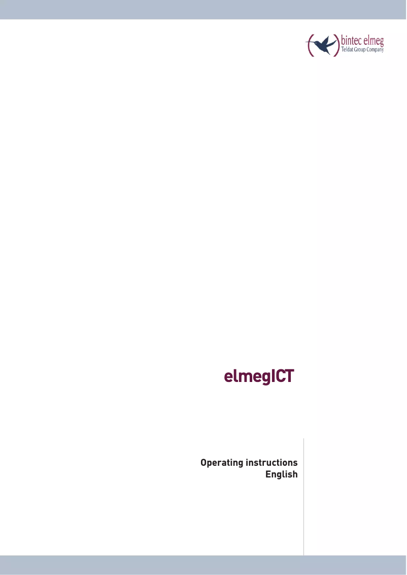 Page 1 de la notice Manuel utilisateur Bintec-elmeg Elmeg ICT880 Rack