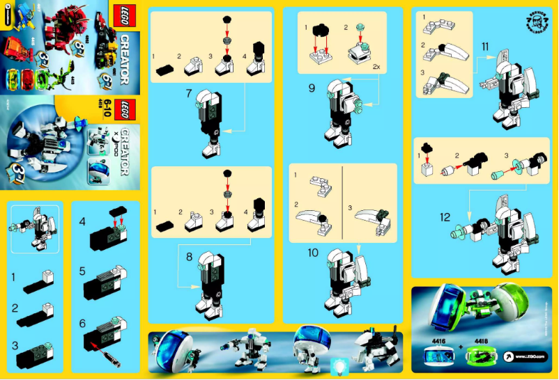 Image de la première page du manuel de l'appareil Creator X Pod 4416